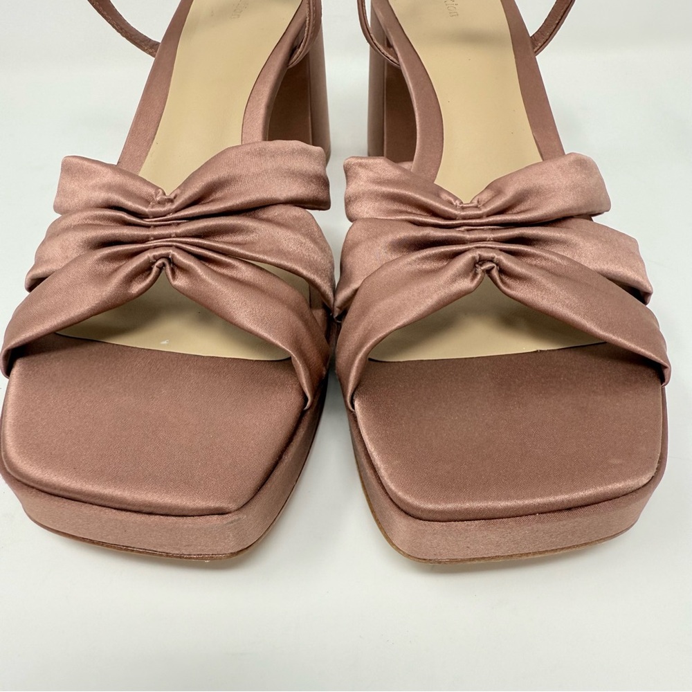 New Reformation Maize Platform Heeled Sandals Sz … - image 9